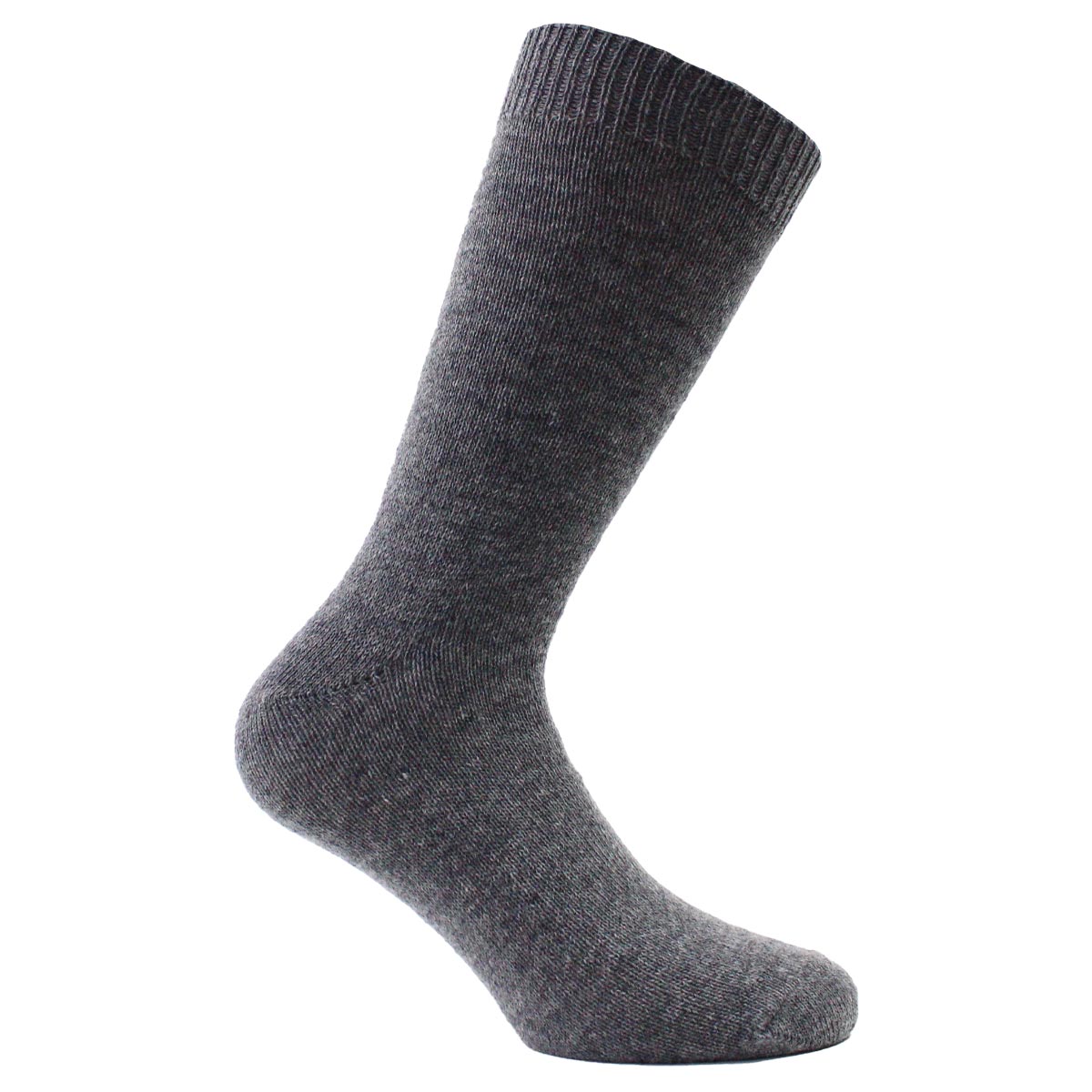 Peruggi - Calcetín Lana Italiana Liso Largo Americano Gris