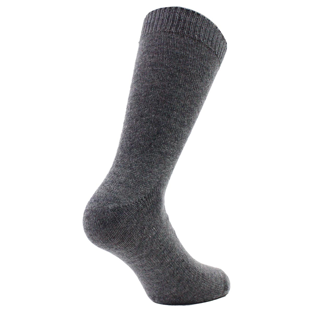 Peruggi - Calcetín Lana Italiana Liso Largo Americano Gris