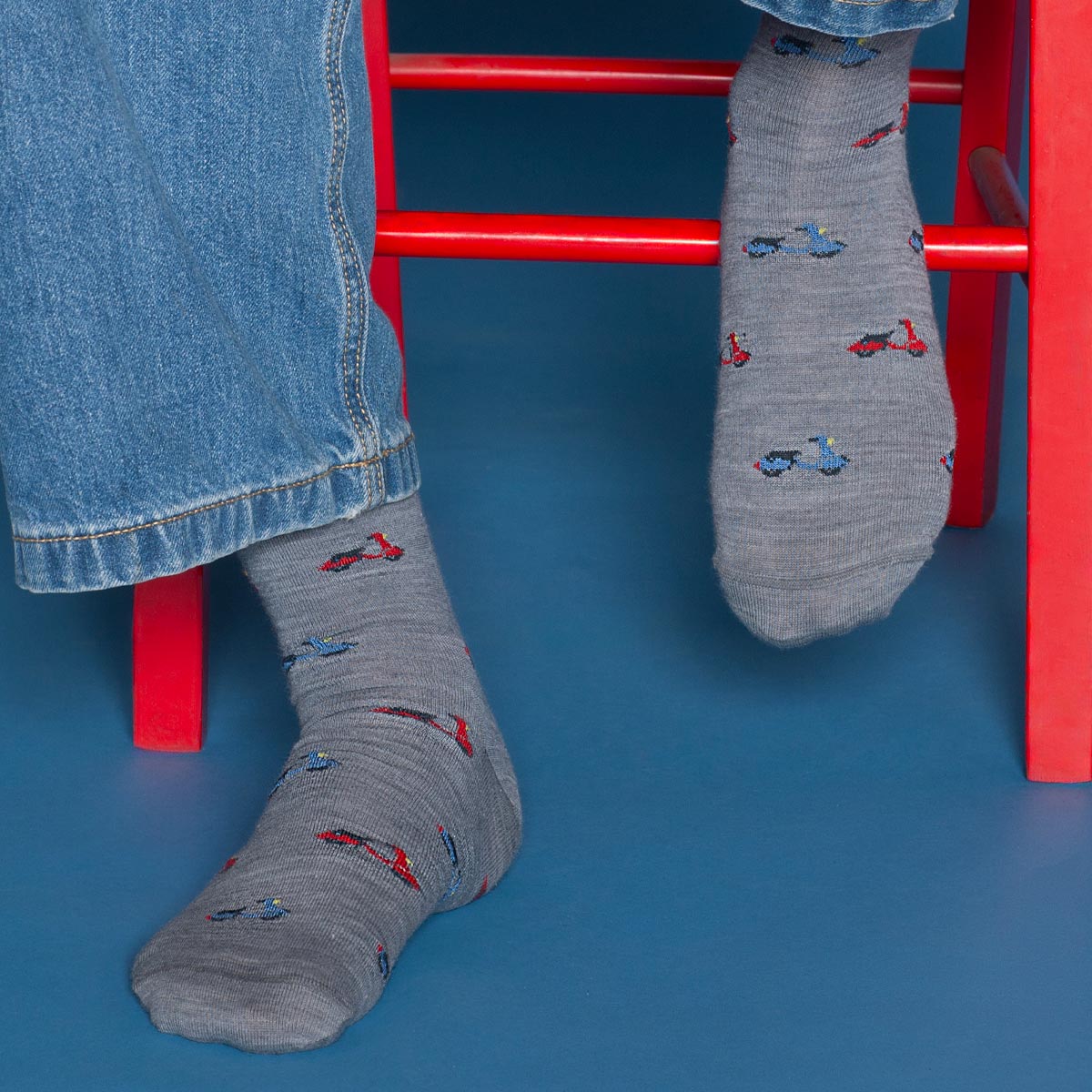 Peruggi - Calcetín Lana Merino Moto