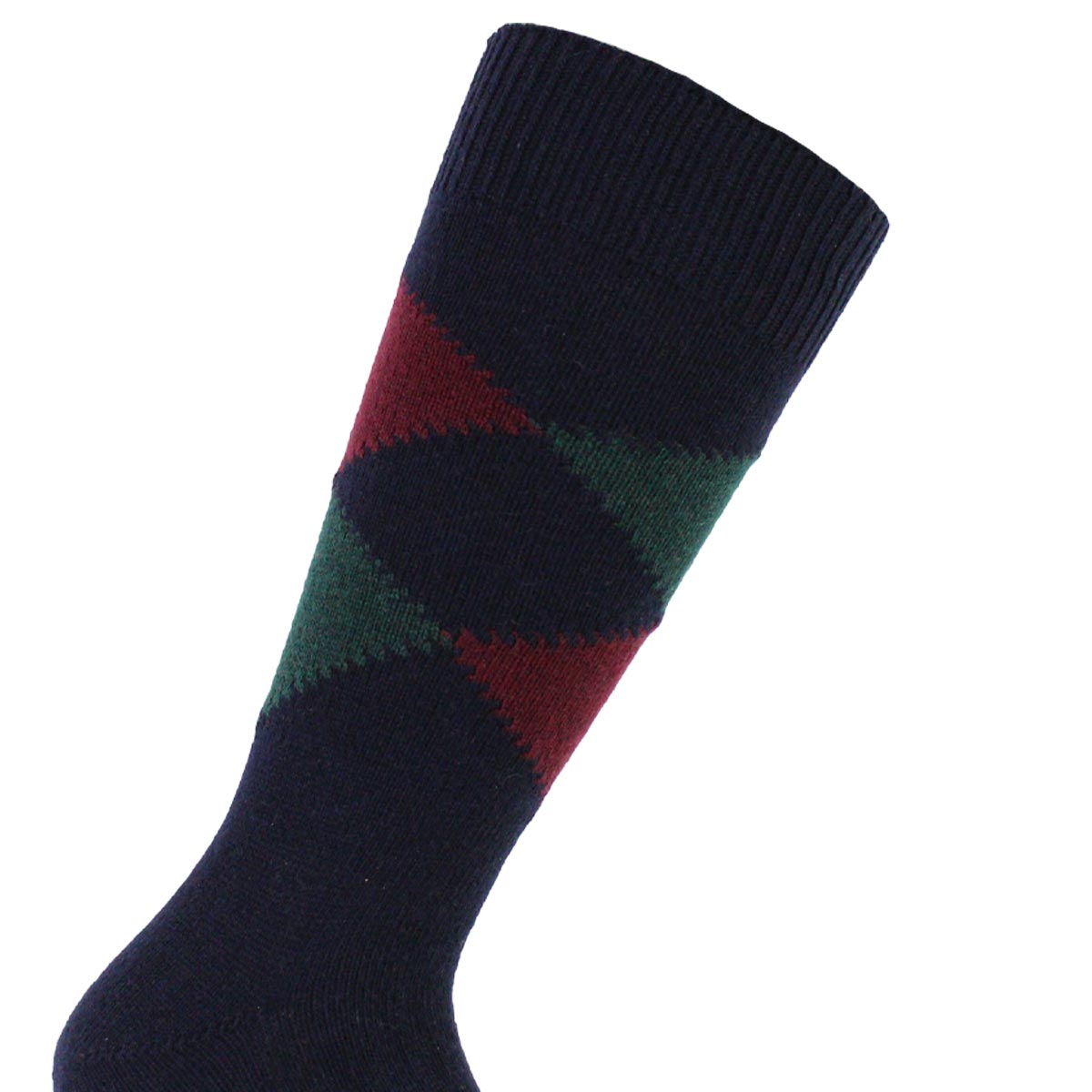 Peruggi - Calcetín Lana Italiana Rombo Largo 3/4