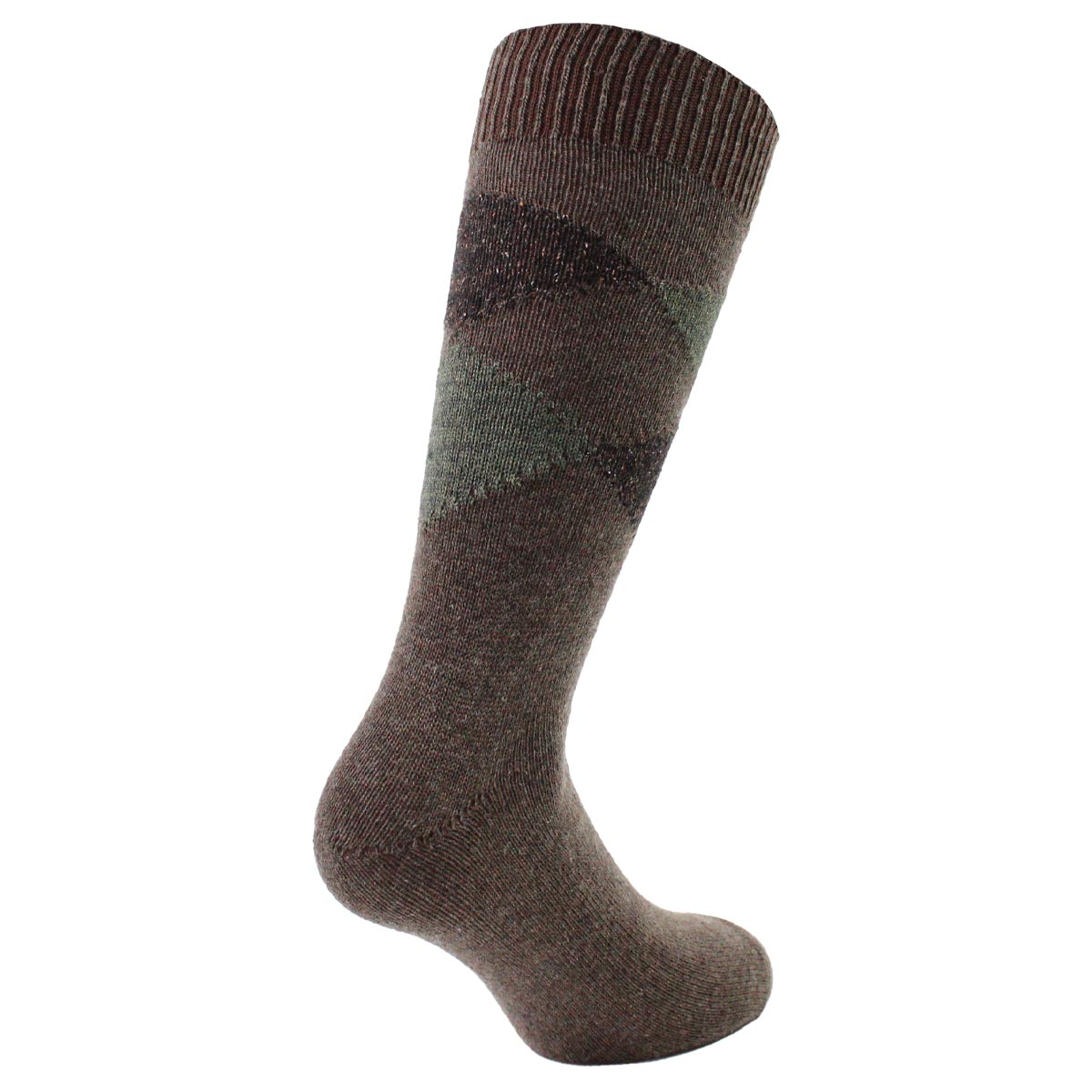 Peruggi - Calcetín Lana Italiana Rombo Largo 3/4