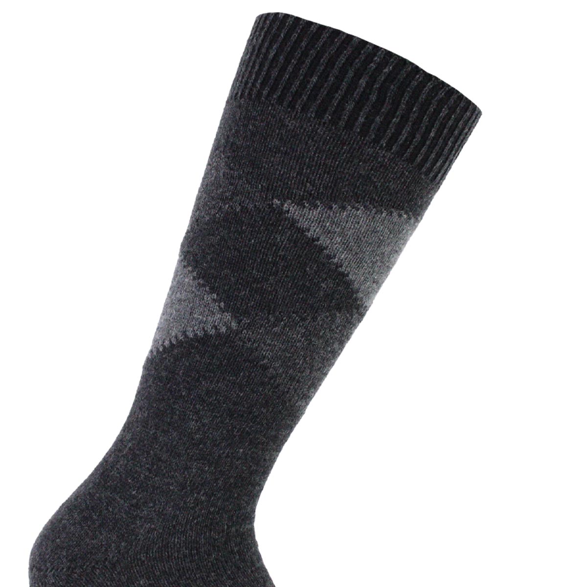 Peruggi - Calcetín Lana Italiana Rombo Largo 3/4