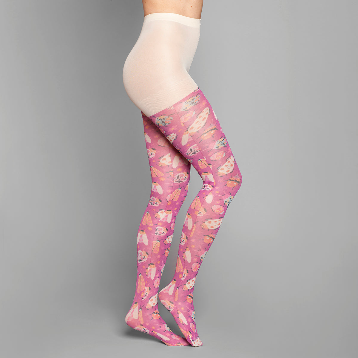Lasst - Panty Diseño Print Guinda (50 Denier)