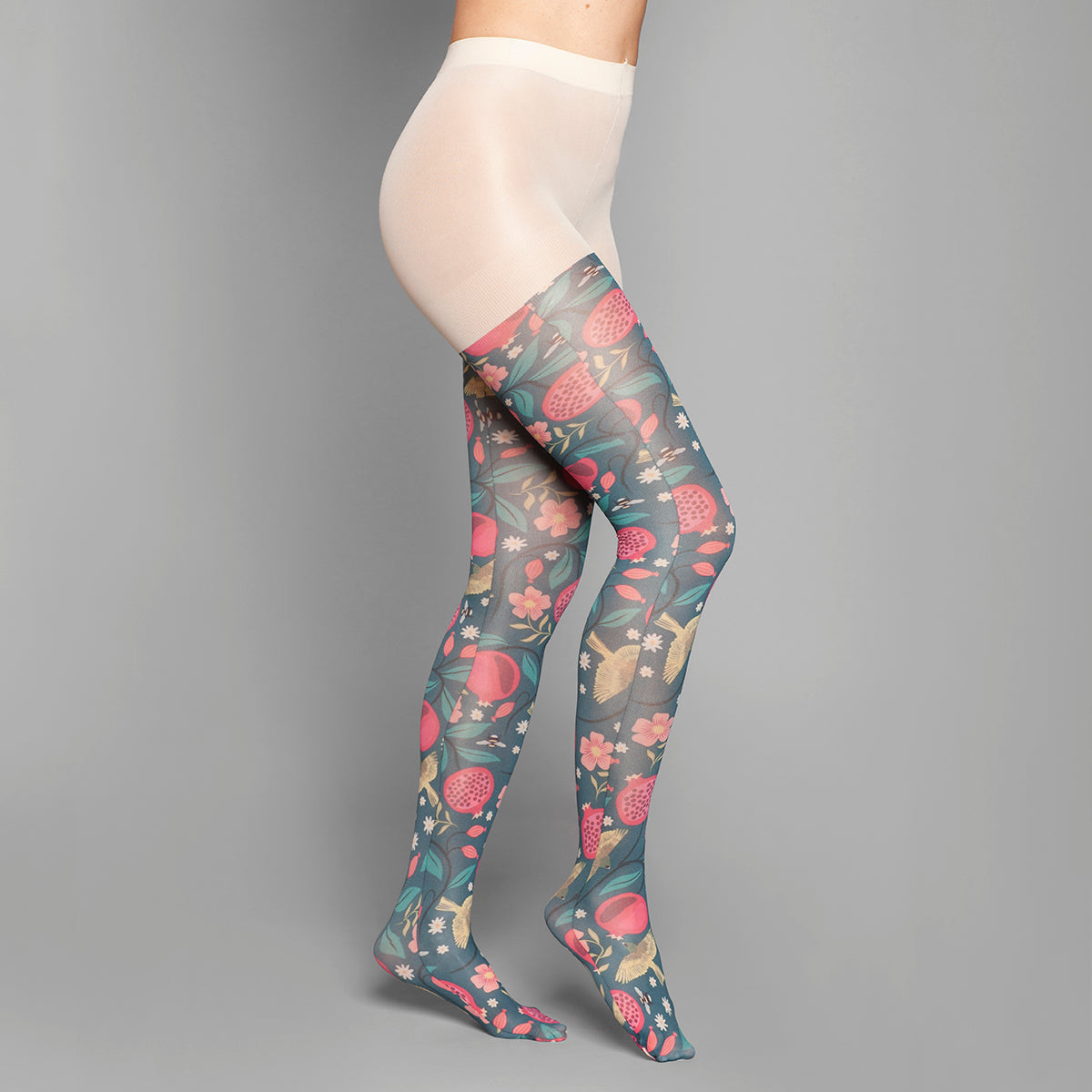 Lasst - Panty Diseño Print Petróleo (50 Denier)
