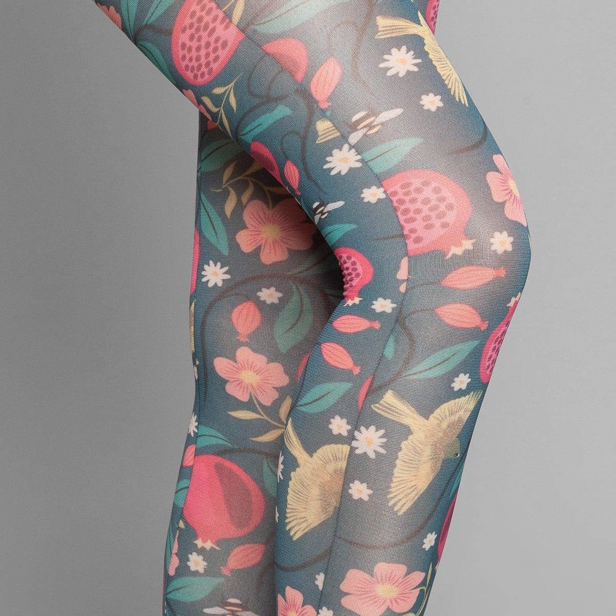 Lasst - Panty Diseño Print Petróleo (50 Denier)
