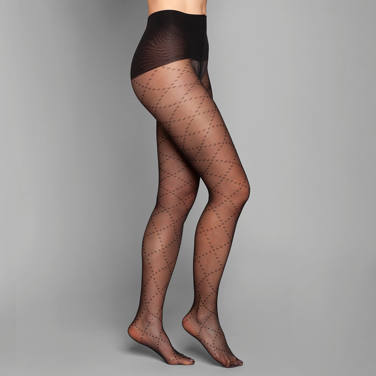 Lasst - Panty Diseño Puntos Rombos (20 Denier)
