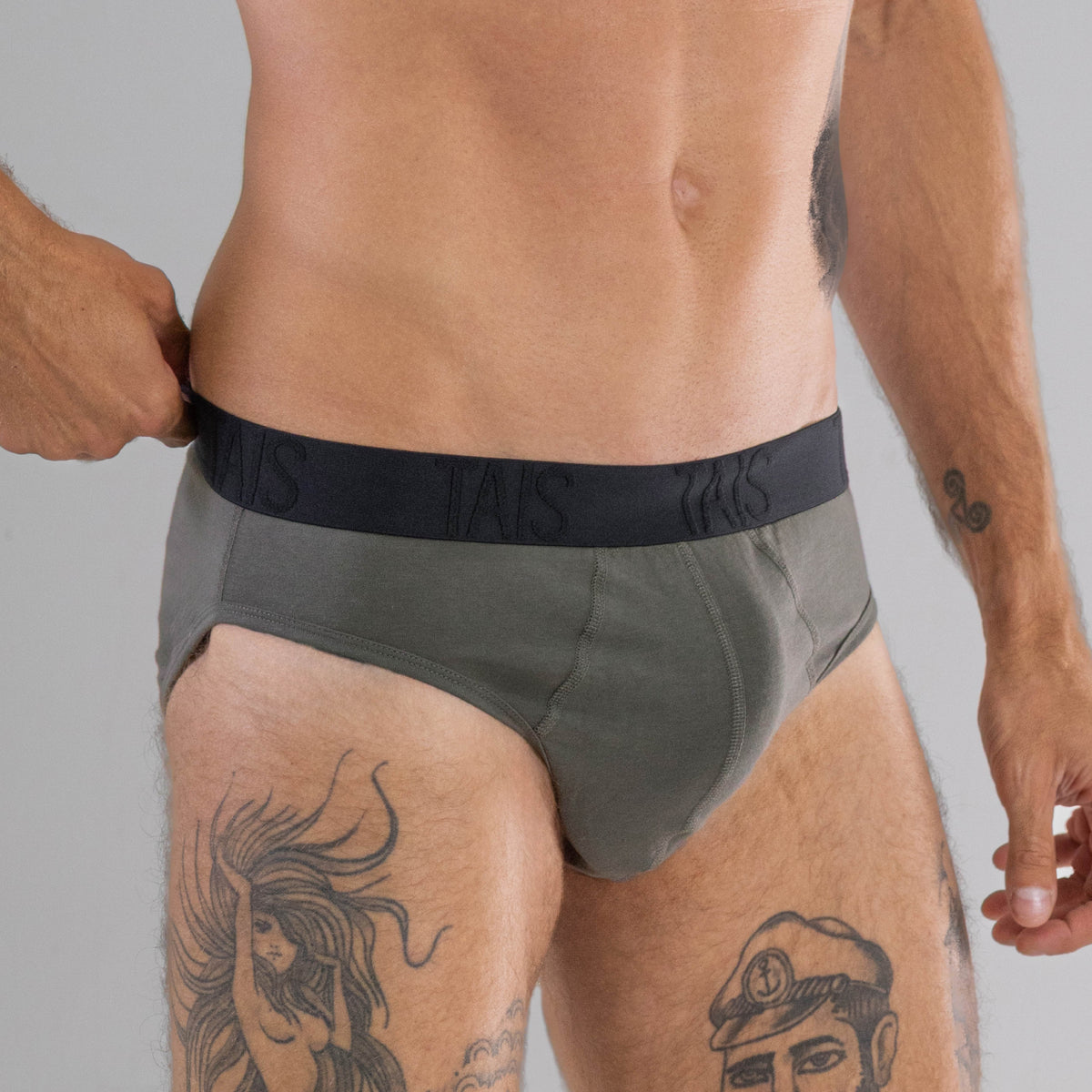 Tais - 2 Unidades Slip Cotton Spandex Marengo Happy Boolls