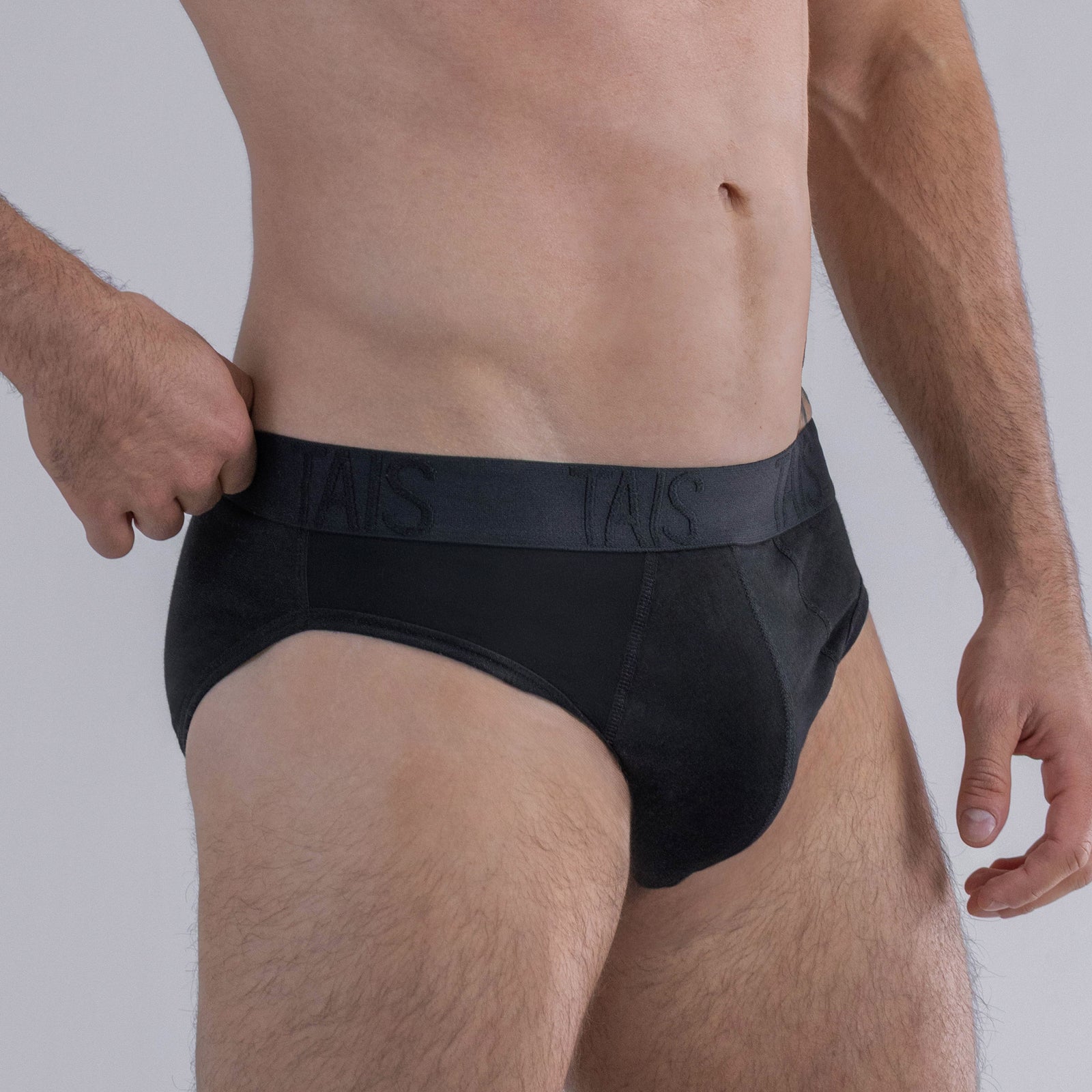 Tais - 2 Unidades Slip Cotton Spandex Negro Happy Boolls