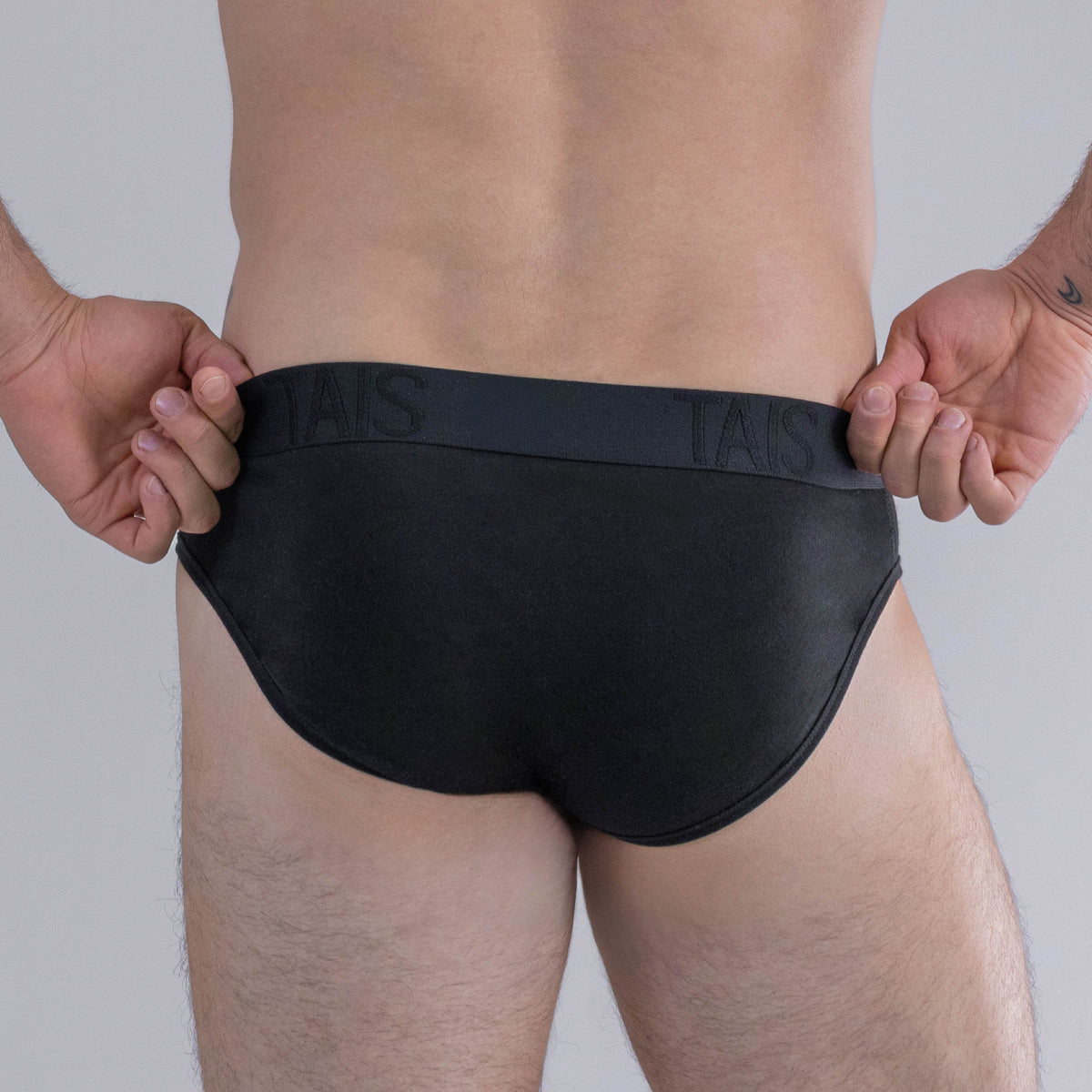 Tais - 2 Unidades Slip Cotton Spandex Negro Happy Boolls