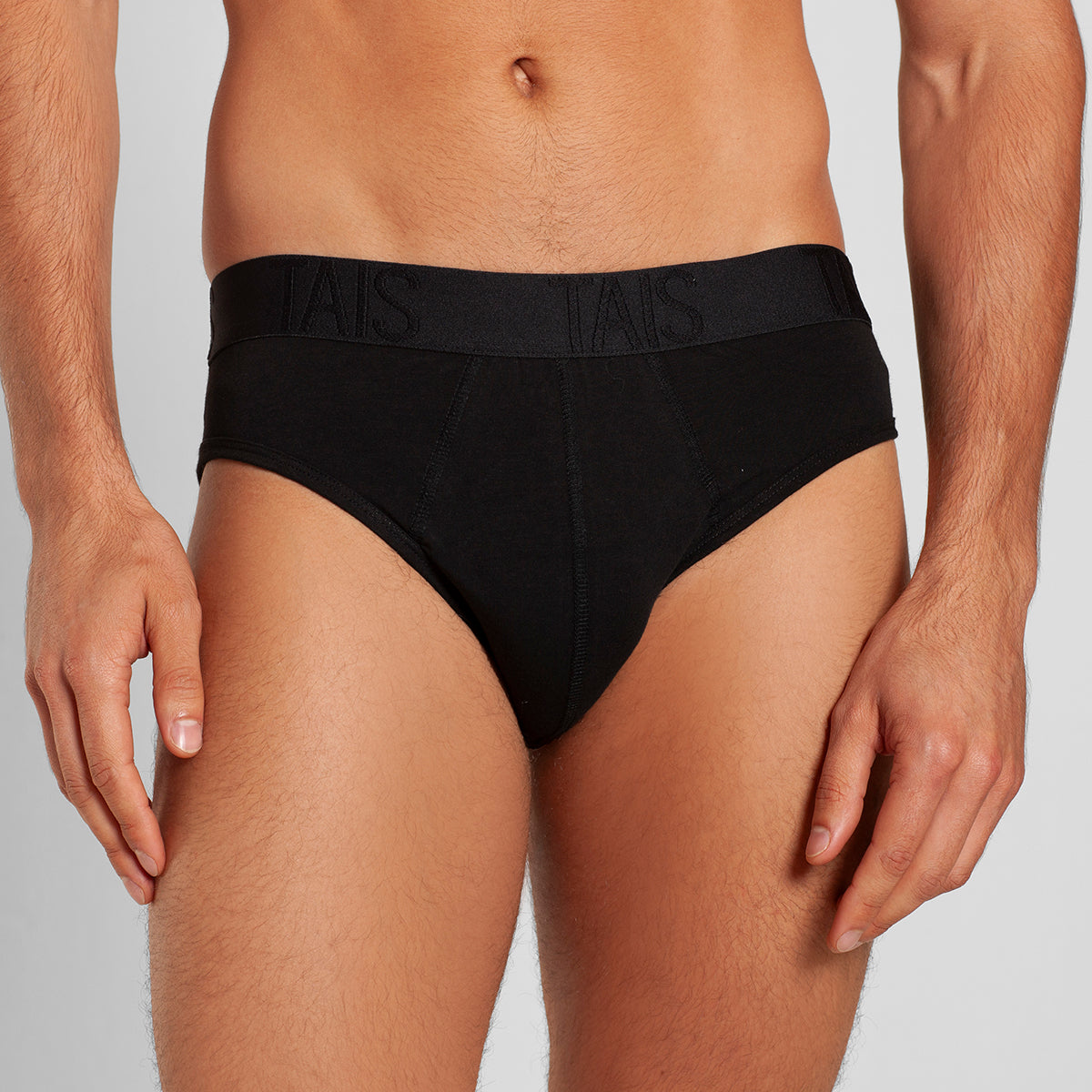 Tais - 2 Unidades Slip Cotton Spandex Negro Happy Boolls
