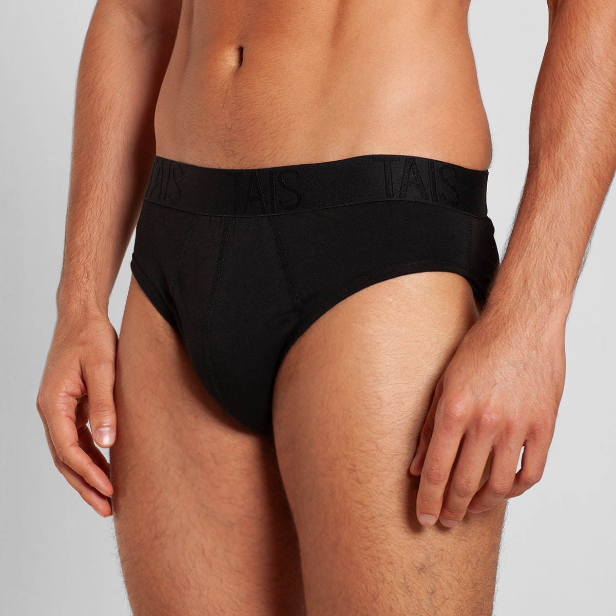 Tais - 2 Unidades Slip Cotton Spandex Negro Happy Boolls