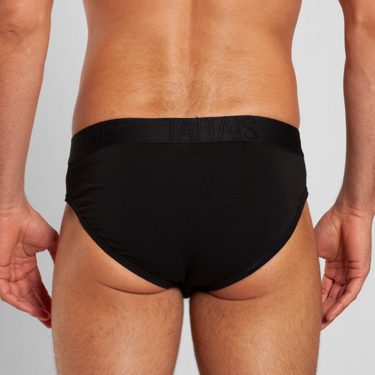 Tais - 2 Unidades Slip Cotton Spandex Negro Happy Boolls