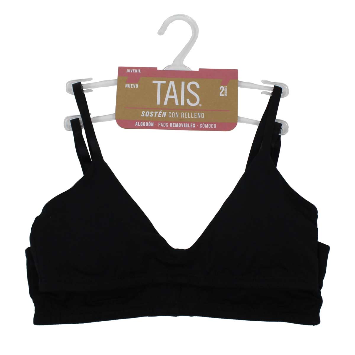 Tais - 2 Unidades Sostén Juvenil con Relleno