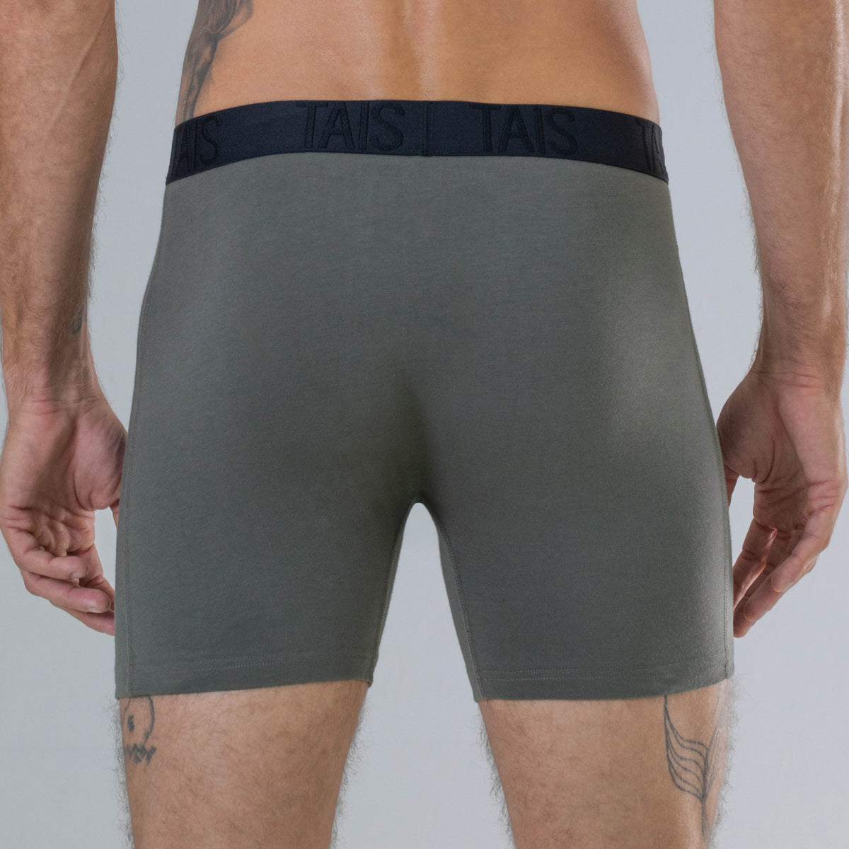 Tais - 2 Unidades Boxer Medio Liso Marengo Happy Boolls