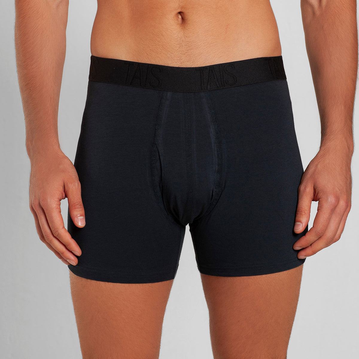 Tais - 2 Unidades Boxer Medio Liso Azul Happy Boolls