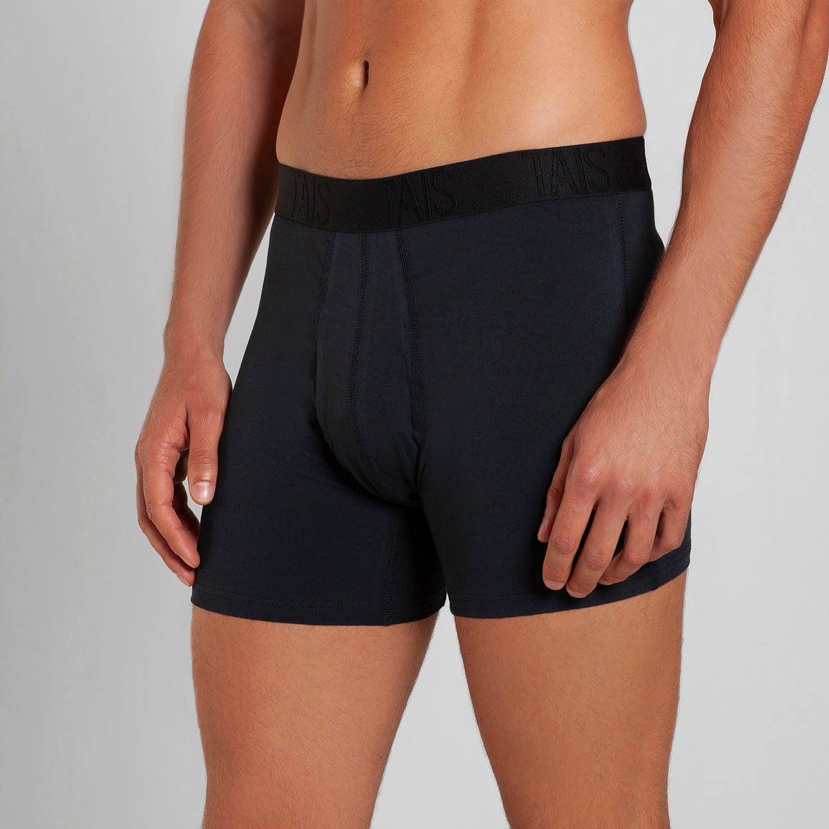 Tais - 2 Unidades Boxer Medio Liso Azul Happy Boolls