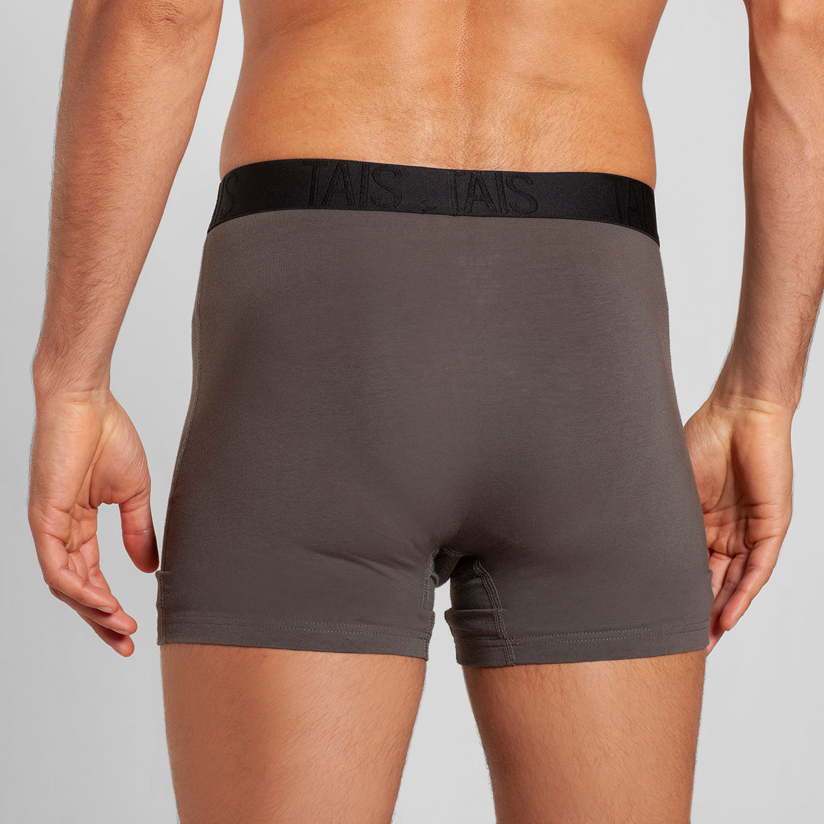 Tais - 2 Unidades Boxer Medio Liso Marengo Happy Boolls