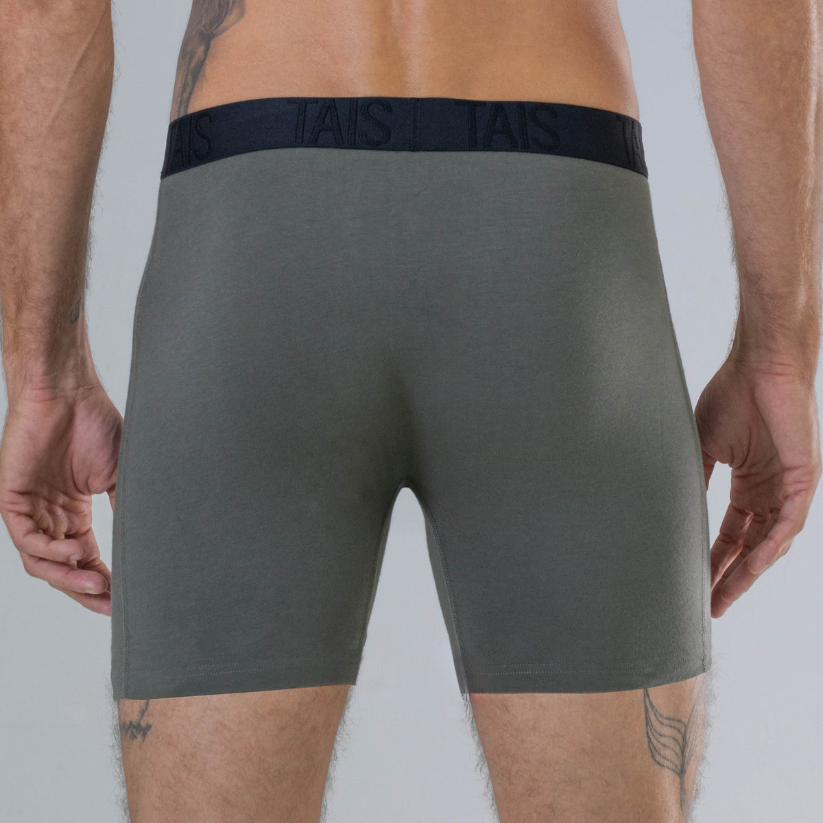 Tais - 2 Unidades Boxer Largo Liso Marengo Happy Boolls