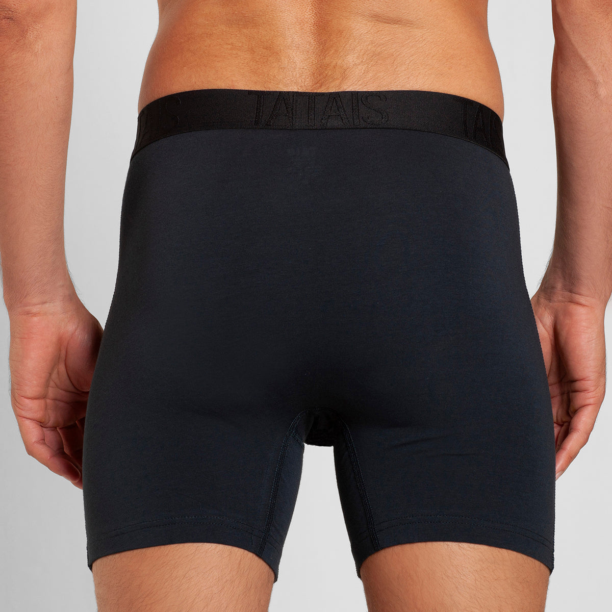 Tais - 2 Unidades Boxer Largo Liso Azul Happy Boolls
