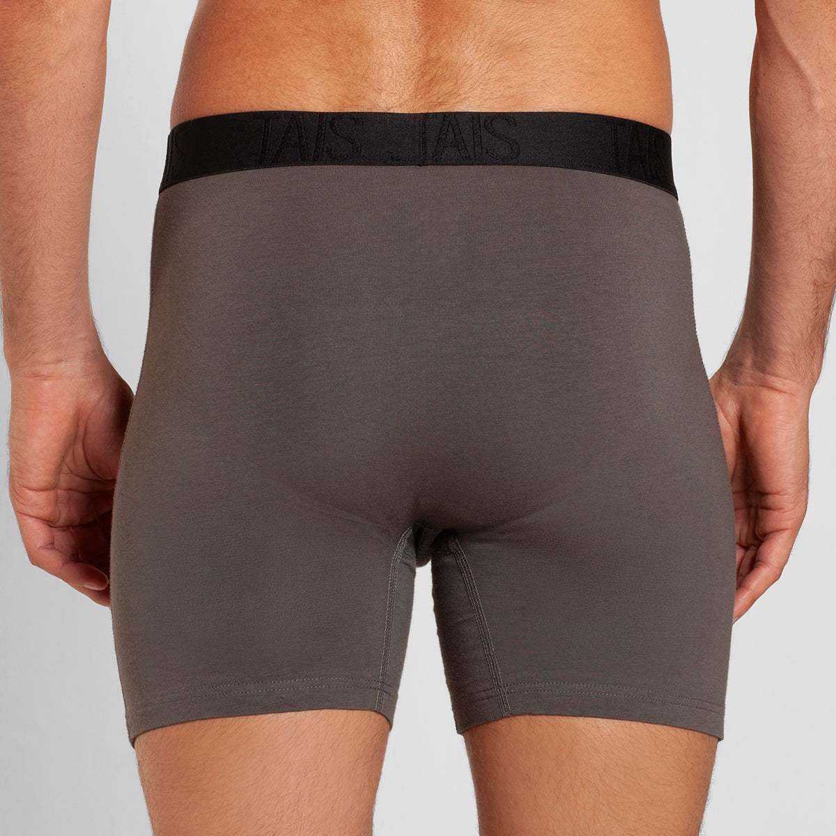 Tais - 2 Unidades Boxer Largo Liso Marengo Happy Boolls