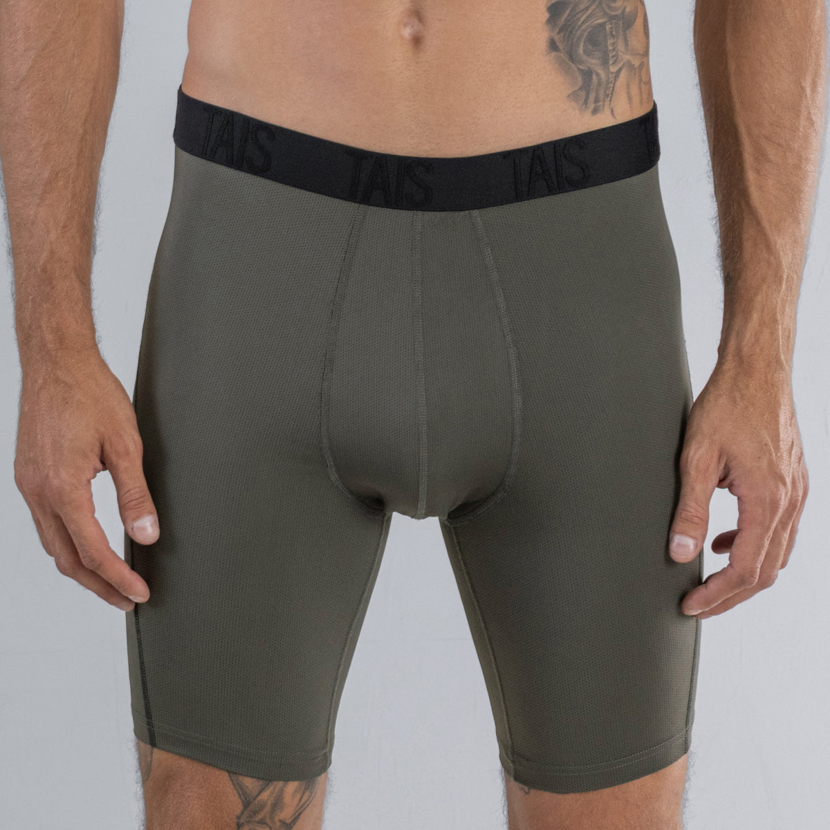 Tais - 2 Unidades Boxer Largo Sport Liso Marengo Happy Boolls