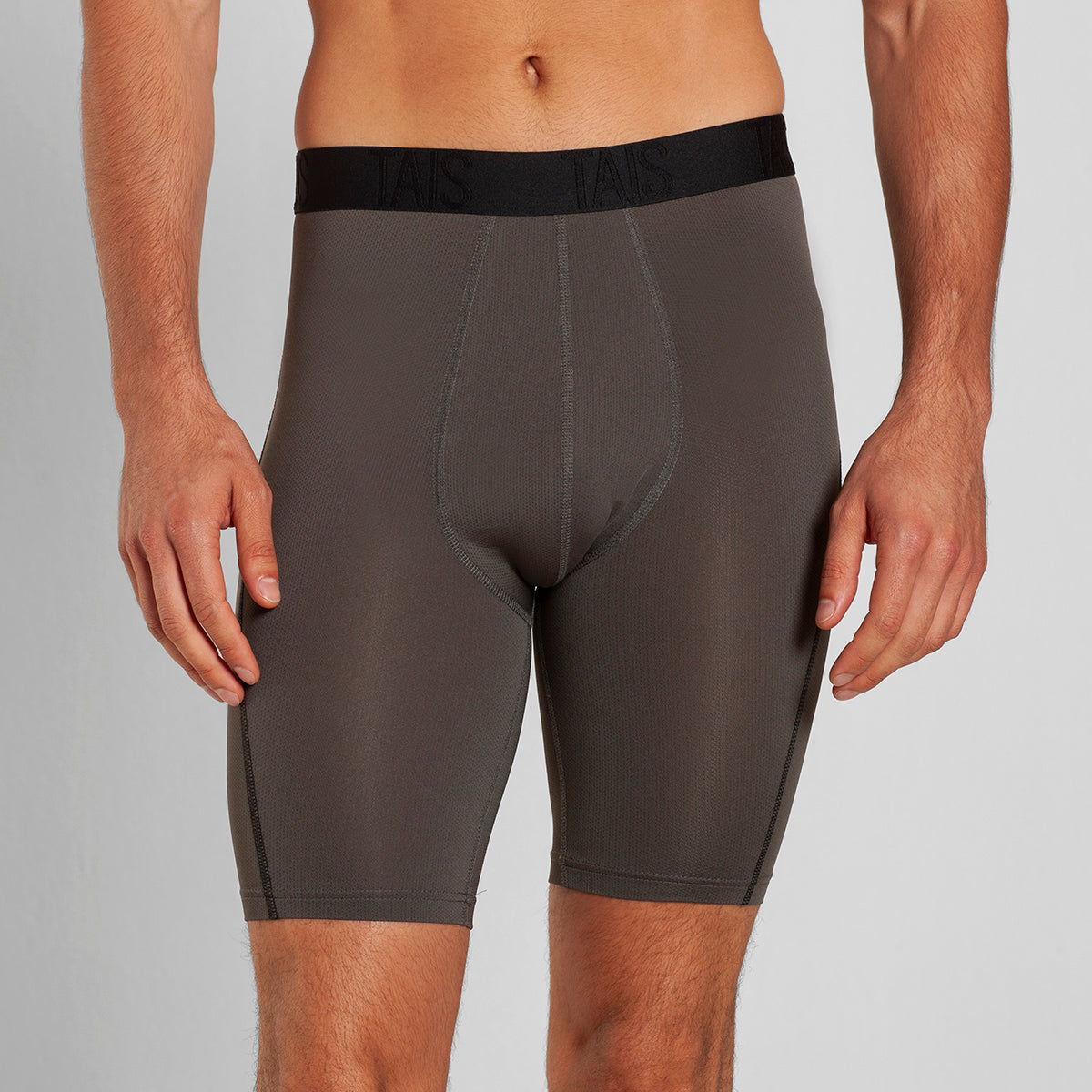 Tais - 2 Unidades Boxer Largo Sport Liso Marengo Happy Boolls