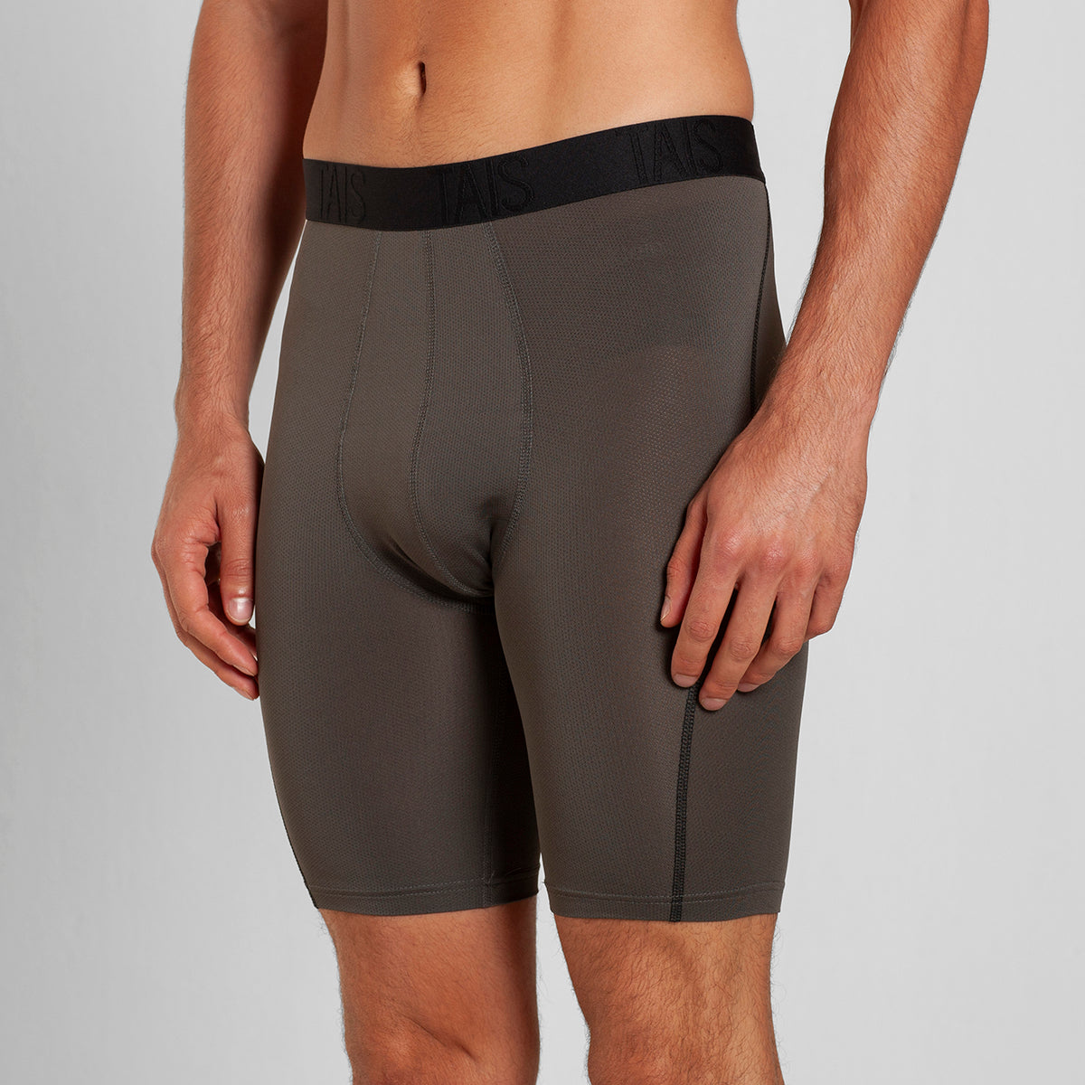 Tais - 2 Unidades Boxer Largo Sport Liso Marengo Happy Boolls