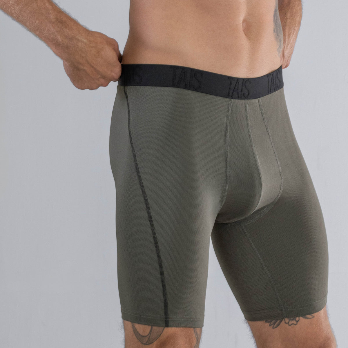 Tais - 2 Unidades Boxer Largo Sport Liso Marengo Happy Boolls