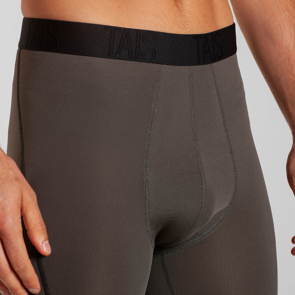 Tais - 2 Unidades Boxer Largo Sport Liso Marengo Happy Boolls