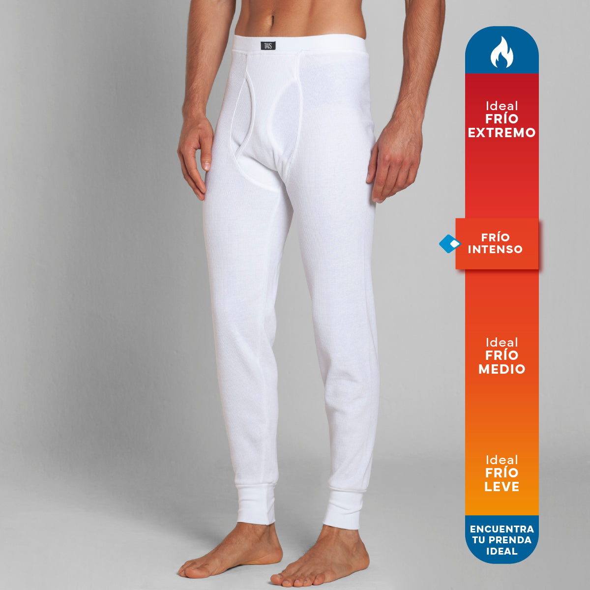 Tais - Calzoncillo Largo Térmico Algodón Tejido Panal Hombre