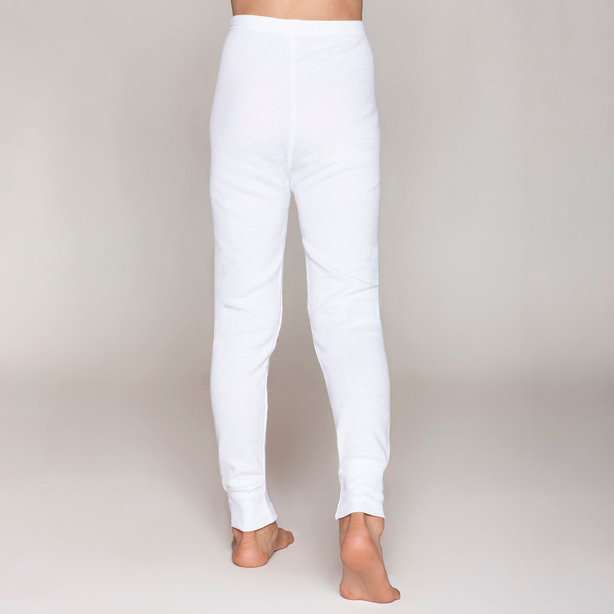 Tais - Calzoncillo Largo Térmico Algodón Tejido Panal Infantil Blanco