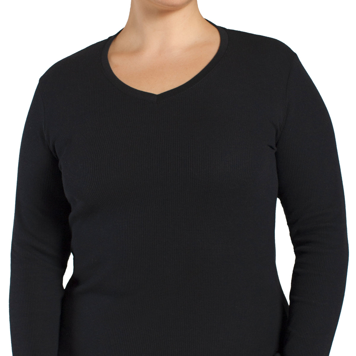 Tais - Camiseta Mujer Manga Larga Algodón Tejido Panal