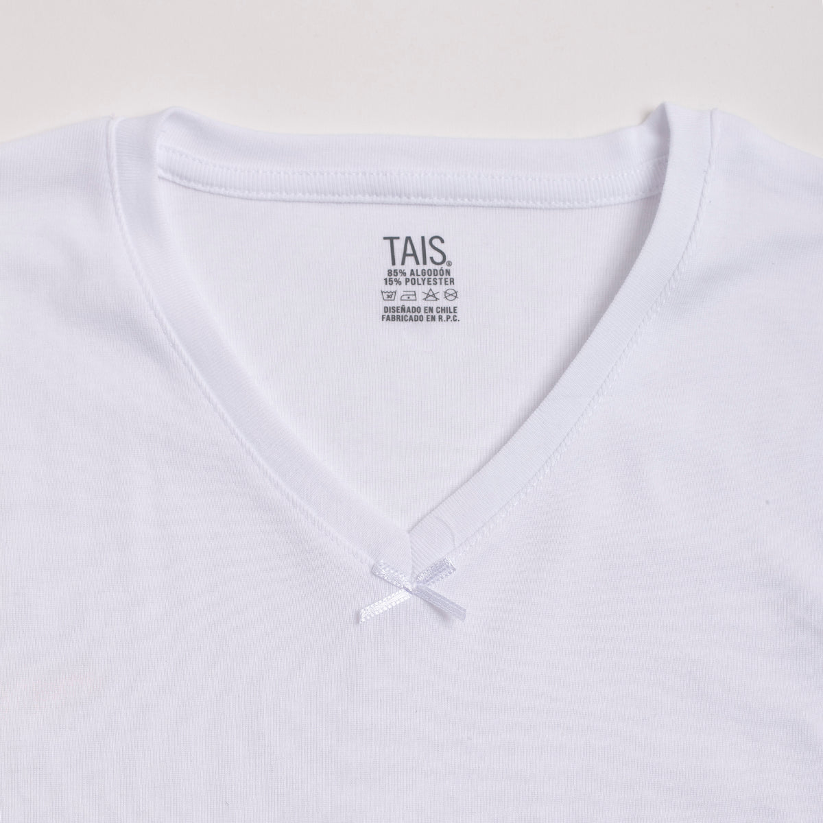 Tais - Camiseta Juvenil Manga Larga Cuello "V" Algodón