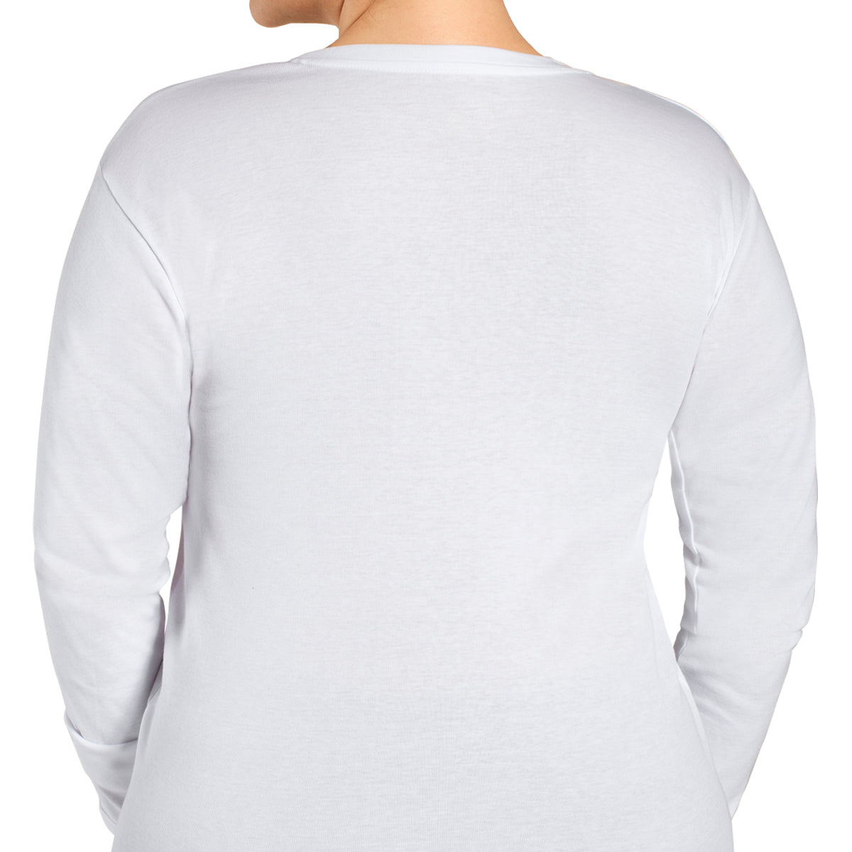 Tais - Camiseta Mujer Manga Larga Cuello "V" Algodón