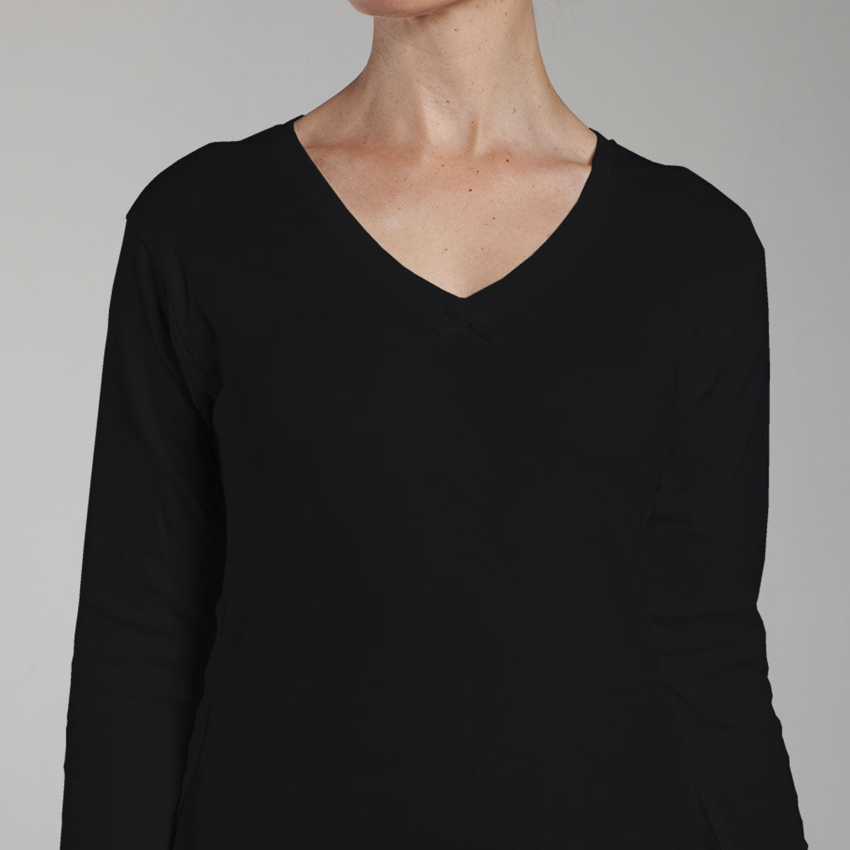 Monarch - Camiseta Cuello V Manga Larga