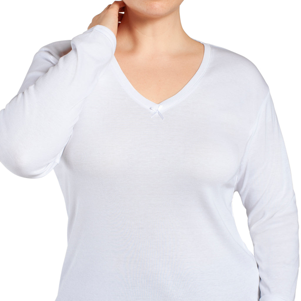 Monarch - Camiseta Cuello V Manga Larga