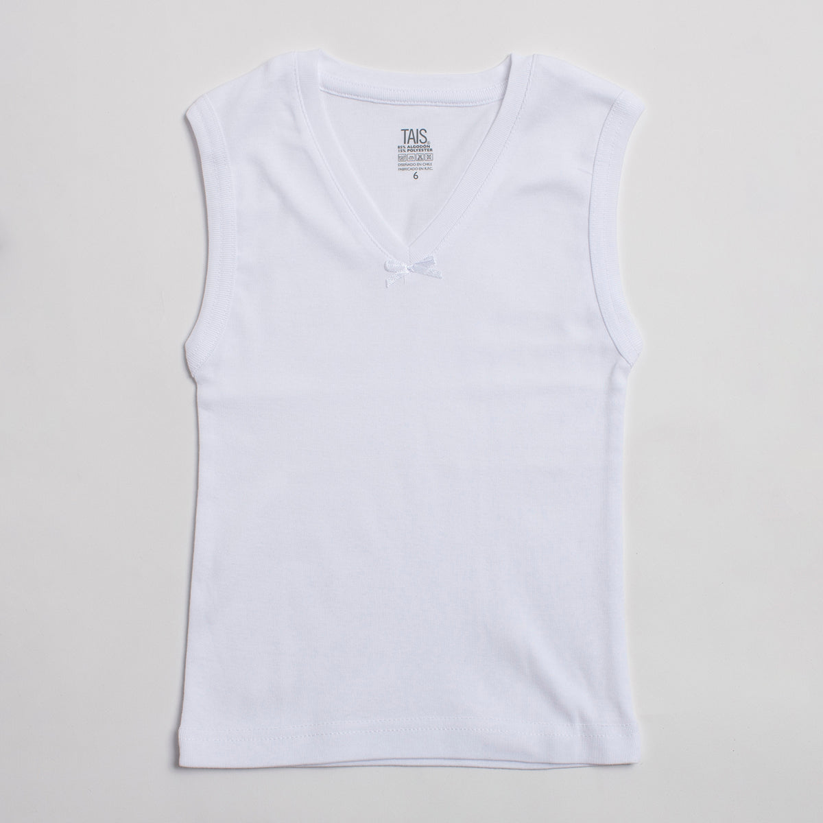 Monarch - Camiseta Algodón Cuello V Sin Mangas Juvenil