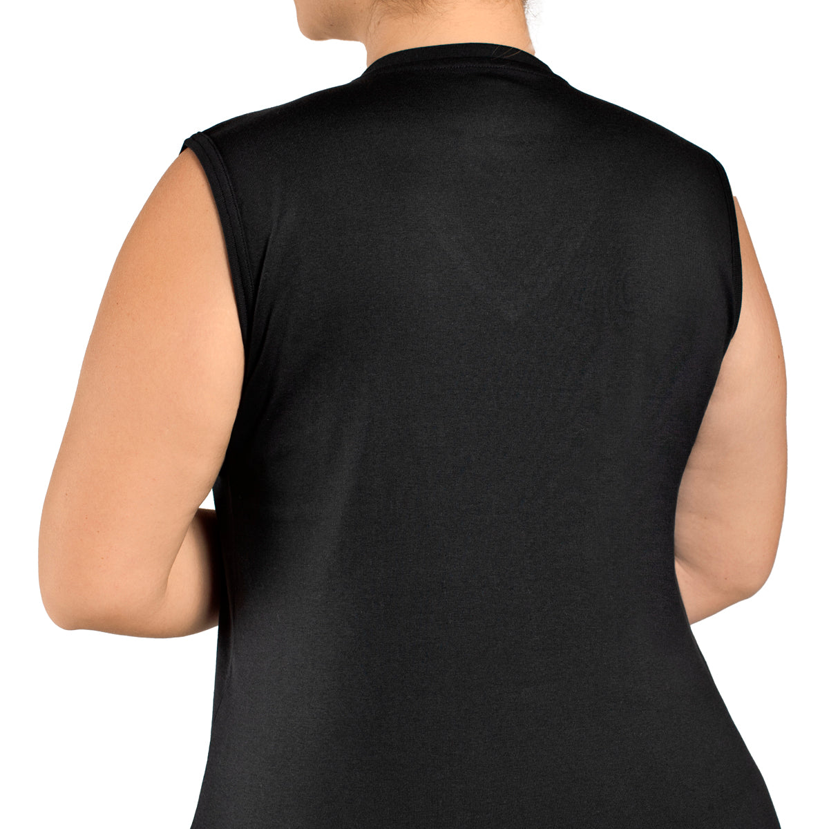 Tais - Camiseta Mujer Sin Mangas Cuello "V" Algodón
