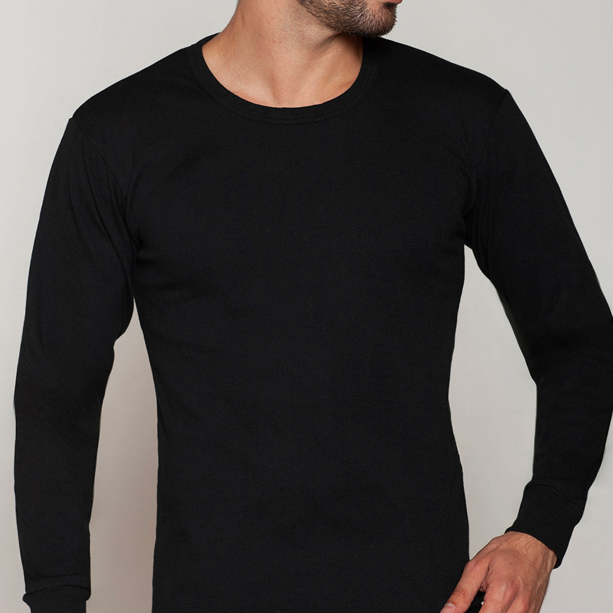 Tais - Camiseta Manga Larga Cuello Polo Hombre Algodón