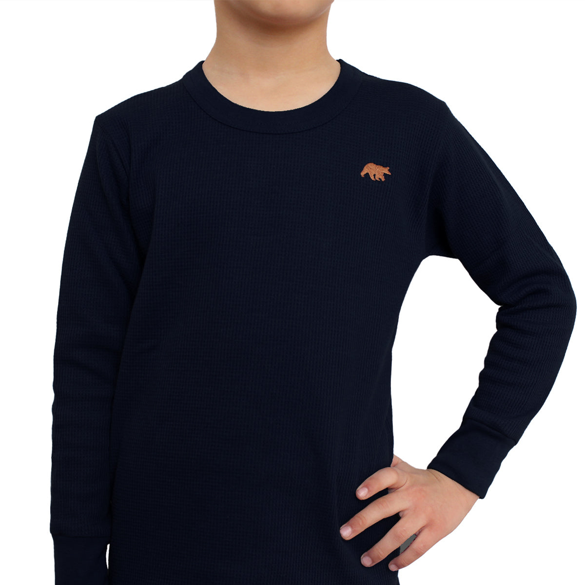 Tais - Camiseta Térmica Cuello Polo Algodón Tejido Panal Infantil