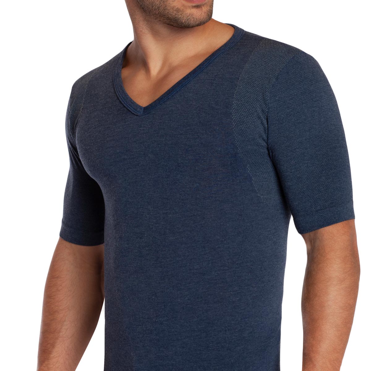Tais - Camiseta Manga Corta Cuello V Hombre Bamboo+Cobre