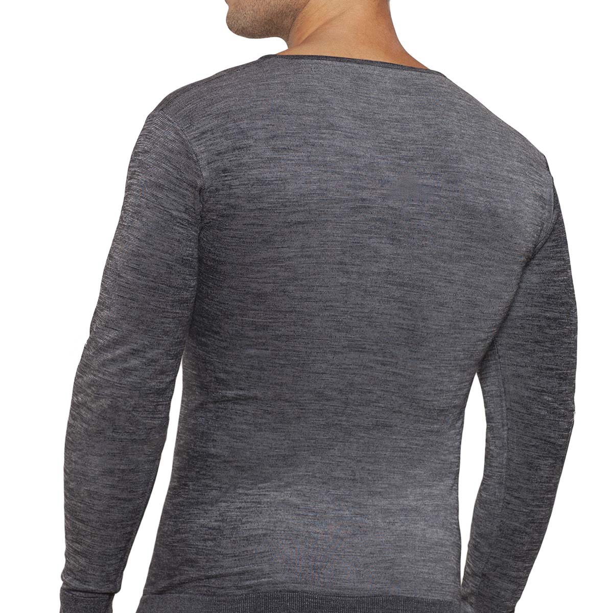 Tais - Camiseta Hombre Primera Capa Cuello V Manga Larga Lana Merino