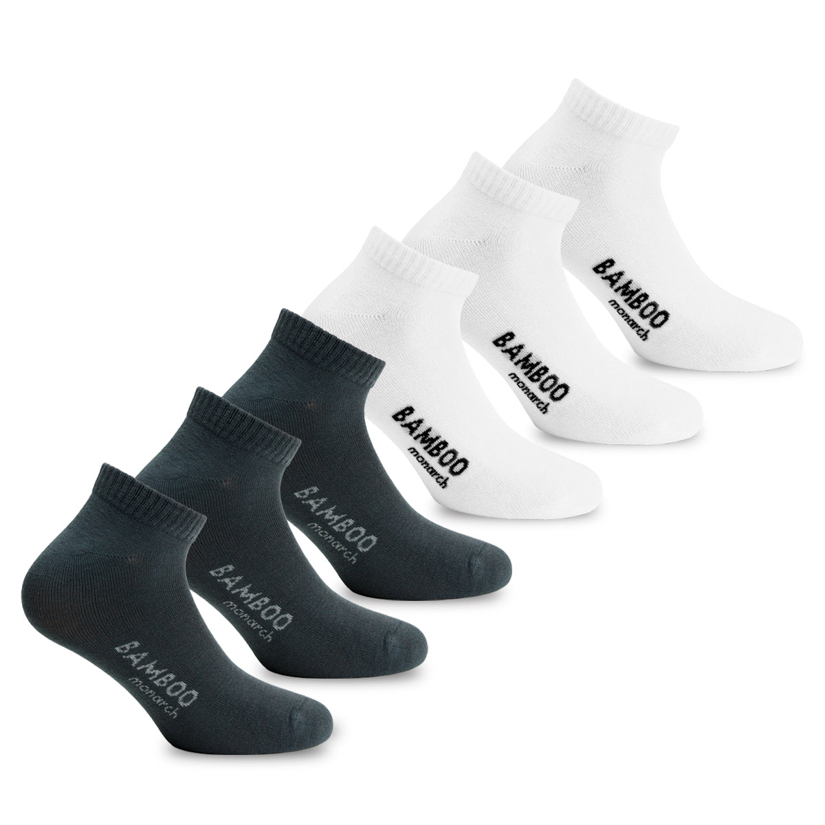 Monarch - 6 Pares Calcetines Bamboo Escolar