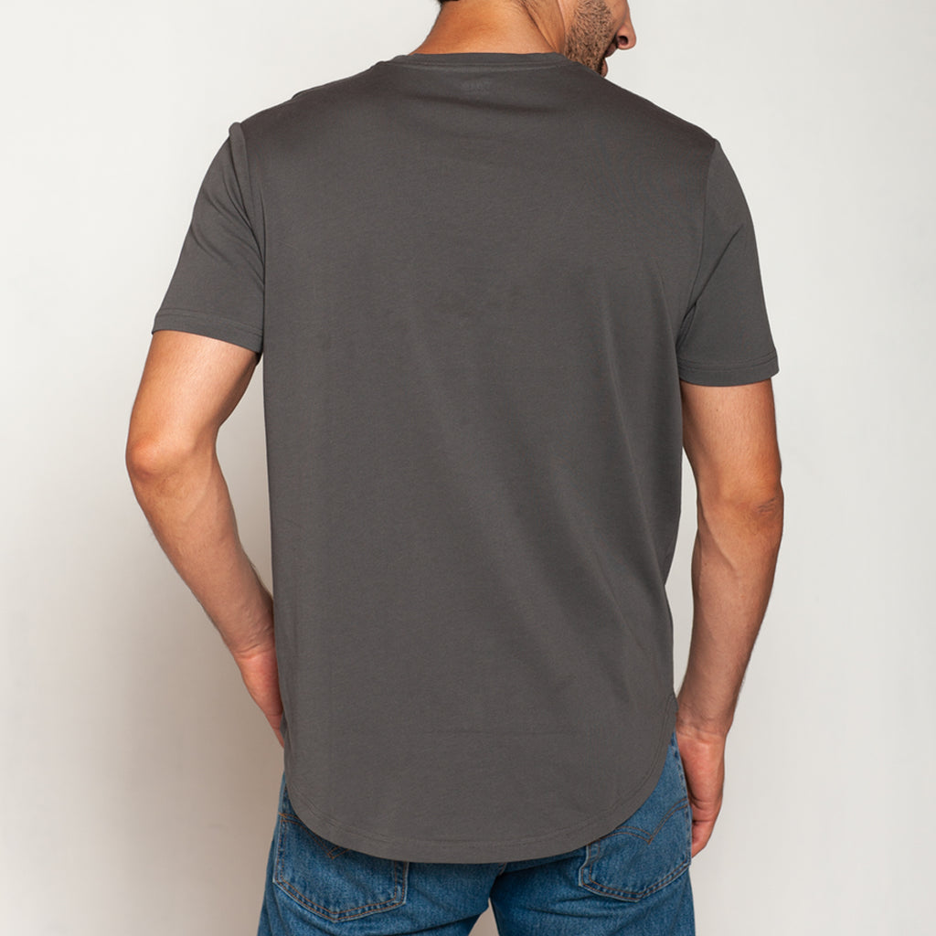 Tais - Polera 100% Algodón Extra Fino Regular Fit Gris
