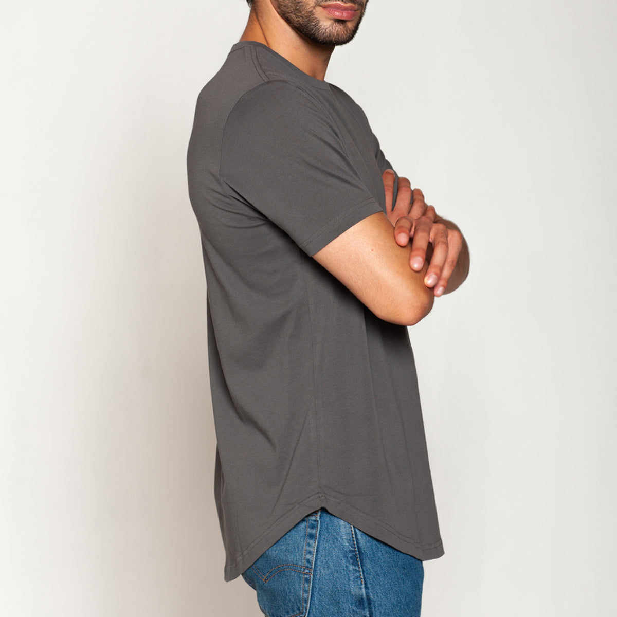 Tais - Polera 100% Algodón Extra Fino Regular Fit Gris