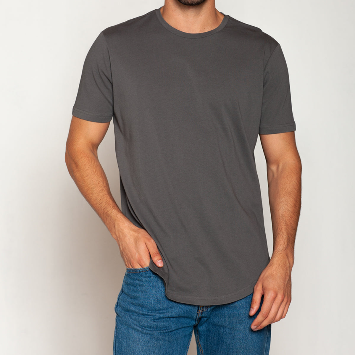 Tais - Polera 100% Algodón Extra Fino Regular Fit Gris
