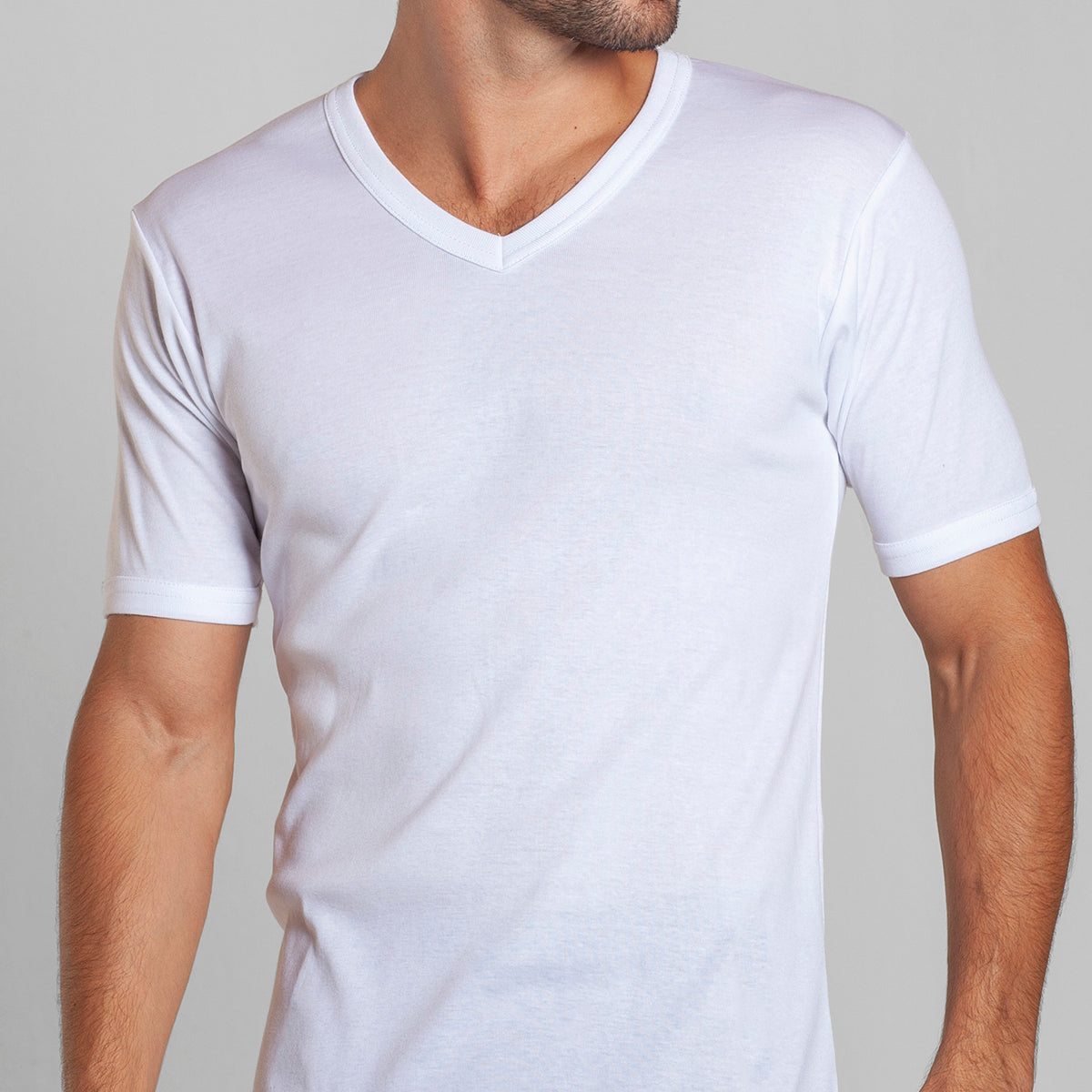 Tais - Camiseta Manga Corta Cuello V Hombre Algodón