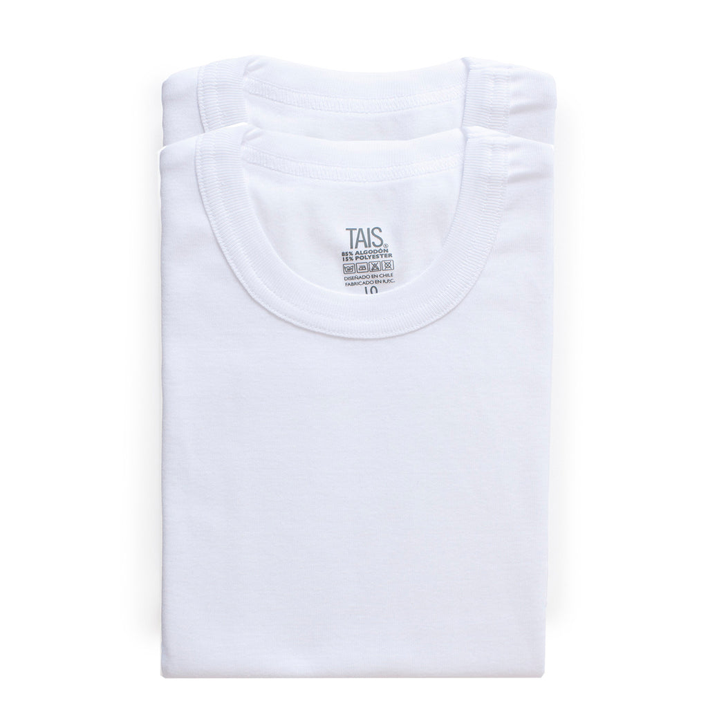 Tais - 2 Unidades Camiseta Manga Larga Cuello Polo Juvenil