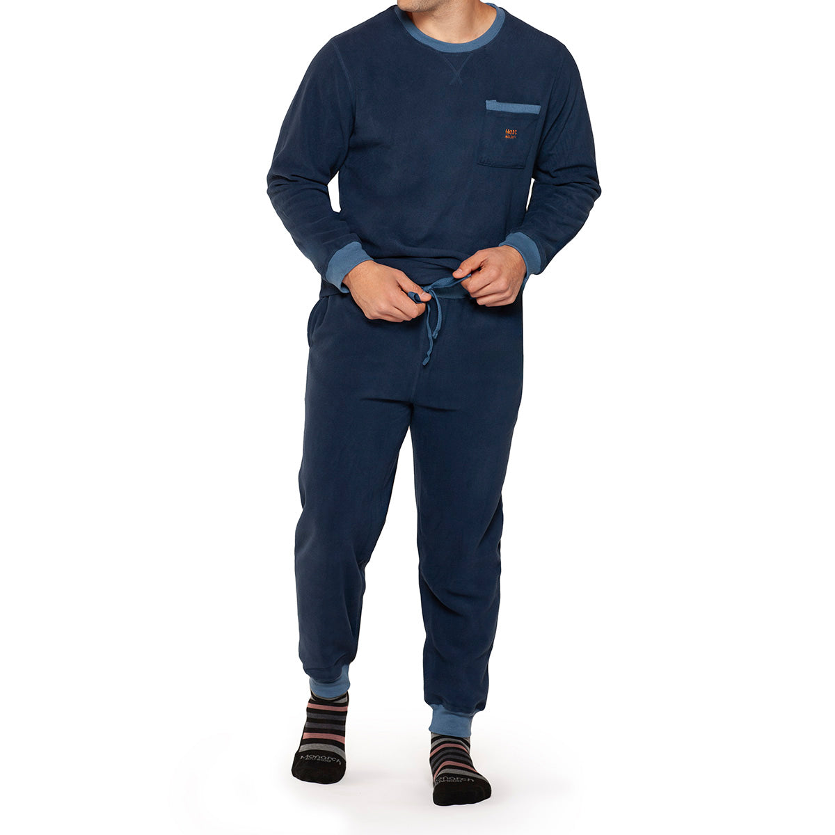 Heat Holders - Pijama Polar Térmico Azul Hombre