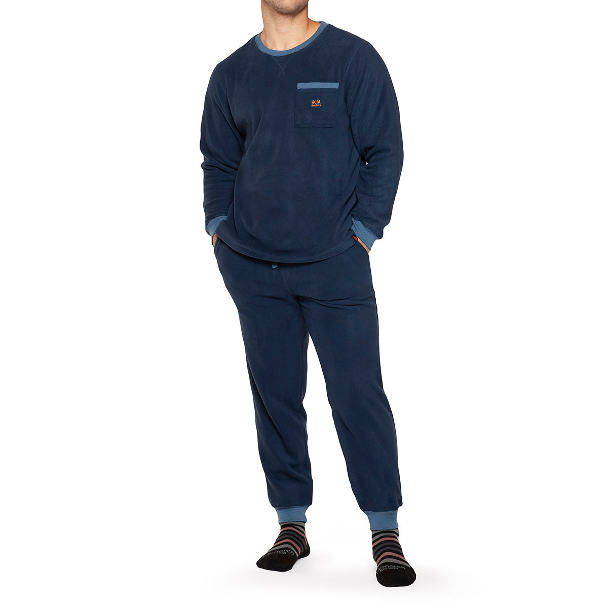 Heat Holders - Pijama Polar Térmico Azul Hombre